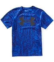 Under Armour Big Boys Short Sleeve Tech Big Logo Printed T-Shirt