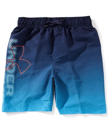 Under Armour Big Boys 8-20 Textured Logo Volley Swim Shorts