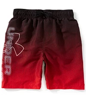 Under Armour Big Boys 8-20 Textured Logo Volley Swim Shorts
