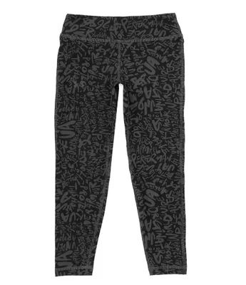 Under Armour Big Girls 7-16 Motion Typography Printed Crop Pants