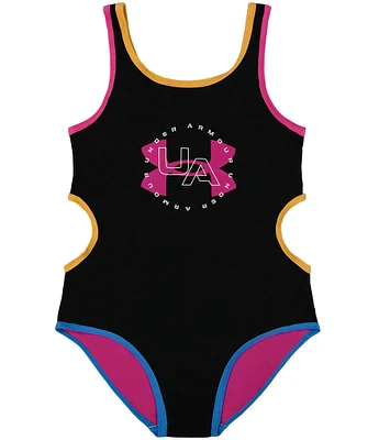 Under Armour Big Girls 7-16 Core Block One-Piece Swimsuit