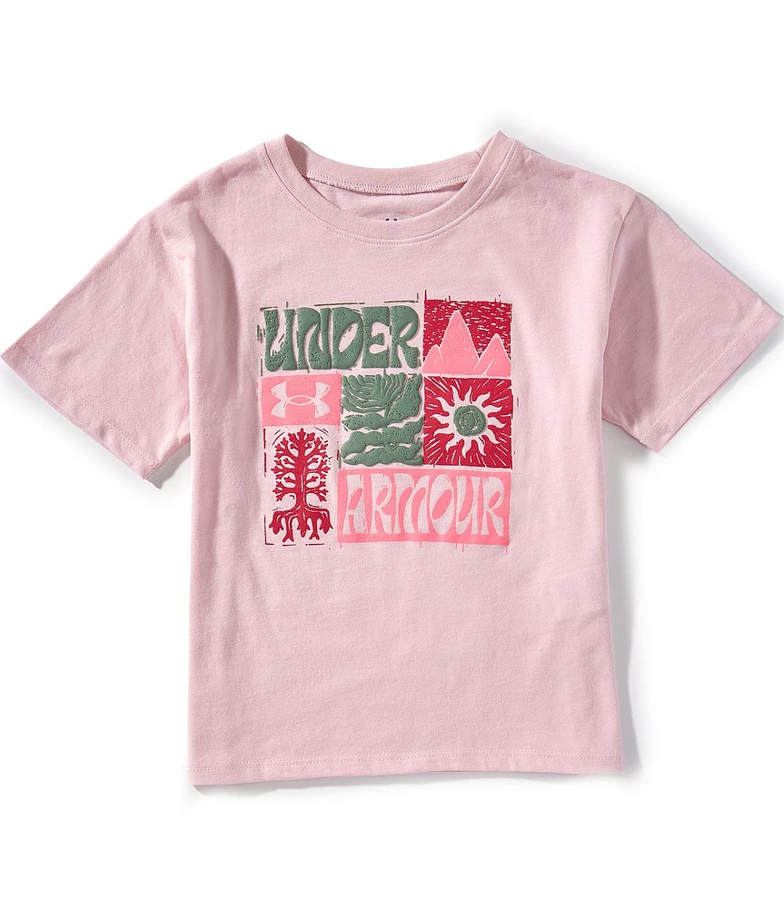 Under Armour Big Girls 7-16 Nature Cut Short Sleeve T-Shirt