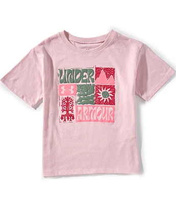 Under Armour Big Girls 7-16 Nature Cut Short Sleeve T-Shirt
