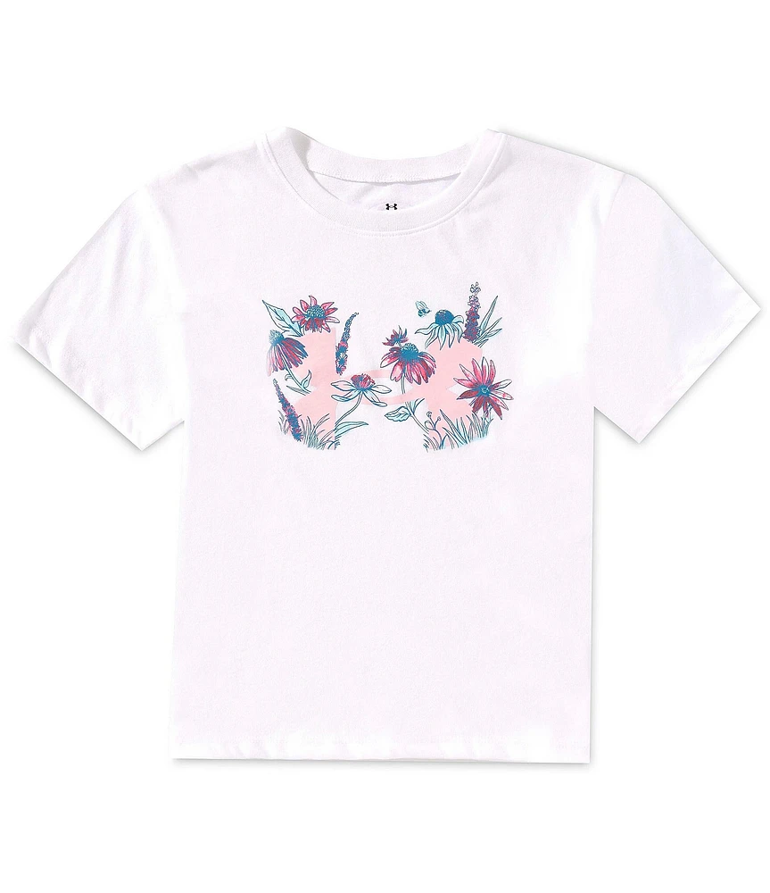 Under Armour Big Girls Short-Sleeve Botanical Icon T-Shirt