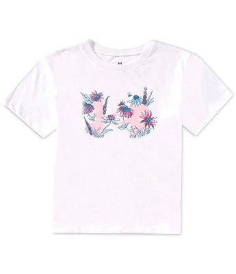 Under Armour Big Girls Short-Sleeve Botanical Icon T-Shirt