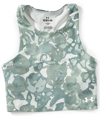 Under Armour Big Girls 7-16 Sleeveless Motion Printed Crop Top