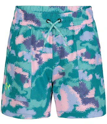 Under Armour Big Girls 7-16 UA Camo Base Shorts