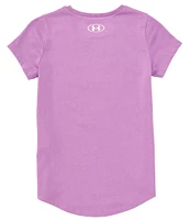 Under Armour Big Girls 7-16 UA Sport Style Logo Short Sleeve T-Shirt