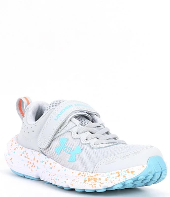 Under Armour Girls' Assert 10 Paint Splatter Alternative Closure Running Shoes (Toddler)