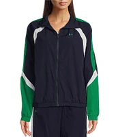 Under Armour Icon Allover Crinkle Textured Water Resistant Track Jacket