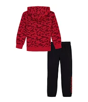 Under Armour Little Boys 2T-7 Long Sleeve Camouflage-Printed Hoodie & Fleece Jogger Pant Set