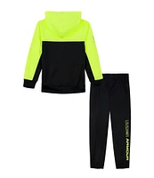 Under Armour Little Boys 2T-7 Long-Sleeve Color Block Hooded Jacket & Coordinating Jogger Pant Set