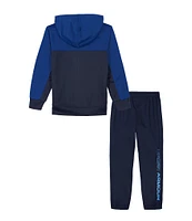 Under Armour Little Boys 2T-7 Long-Sleeve Color Block Hooded Jacket & Coordinating Jogger Pant Set