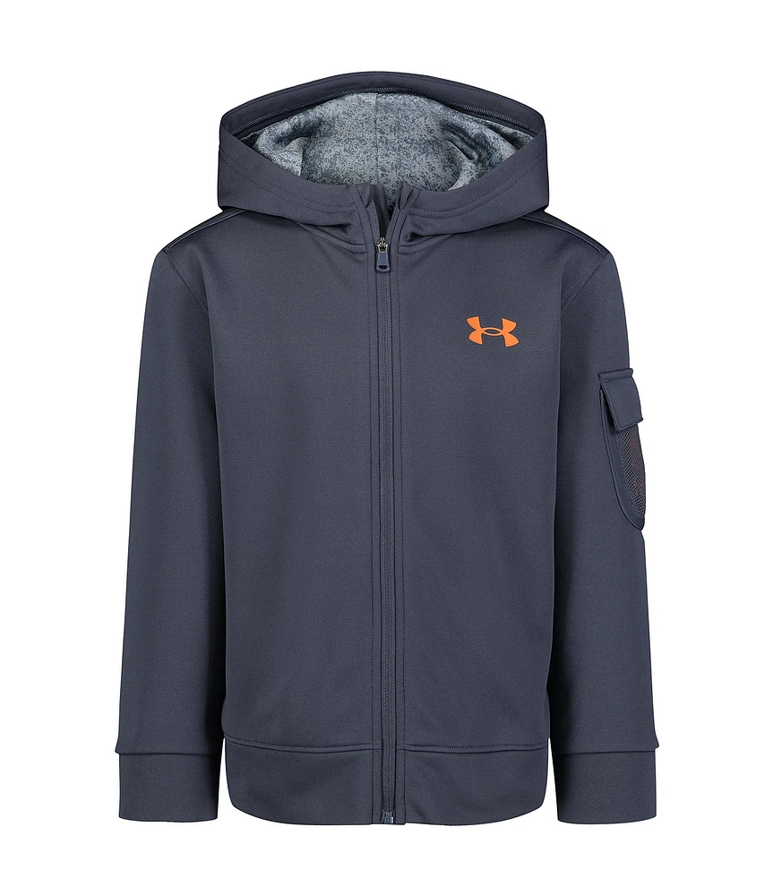 Under Armour Little Boys 2T-7 Long Sleeve Mesh-Pocket Hoodie Jacket