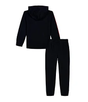 Under Armour Little Boys 2T-7 Long Sleeve Rival Logo Fleece Hoodie & Matching Fleece Jogger Pant Set