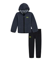 Under Armour Little Boys 2T-7 Long Sleeve Sherpa Hoodie & Jogger Pant Set