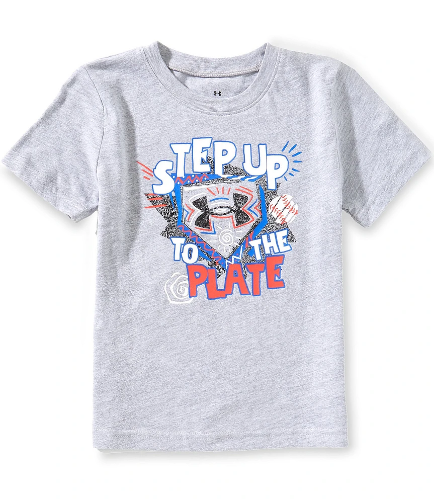 Under Armour Little Boys 2T-7 Short Sleeve Step Up Baseball T-Shirt