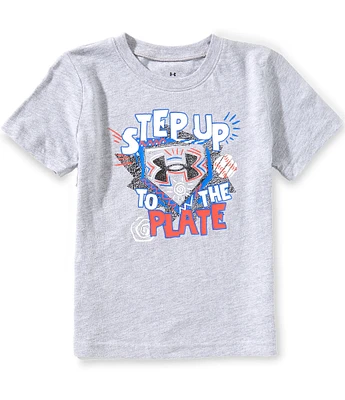 Under Armour Little Boys 2T-7 Short Sleeve Step Up Baseball T-Shirt