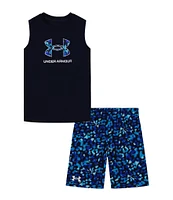 Under Armour Little Boys 2T-7 Sleeveless ORB Form Tank & Shorts Set