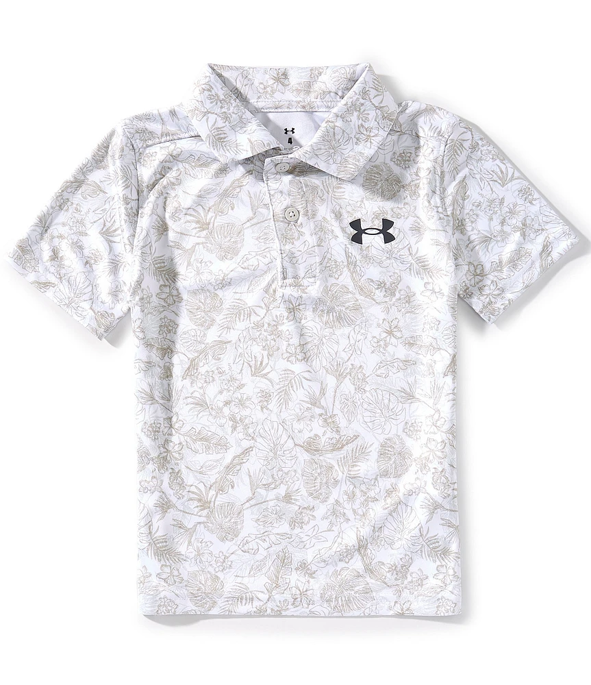 Under Armour Little Boys 4-7 Short-Sleeve Hawaiian Floral Printed Golf Polo