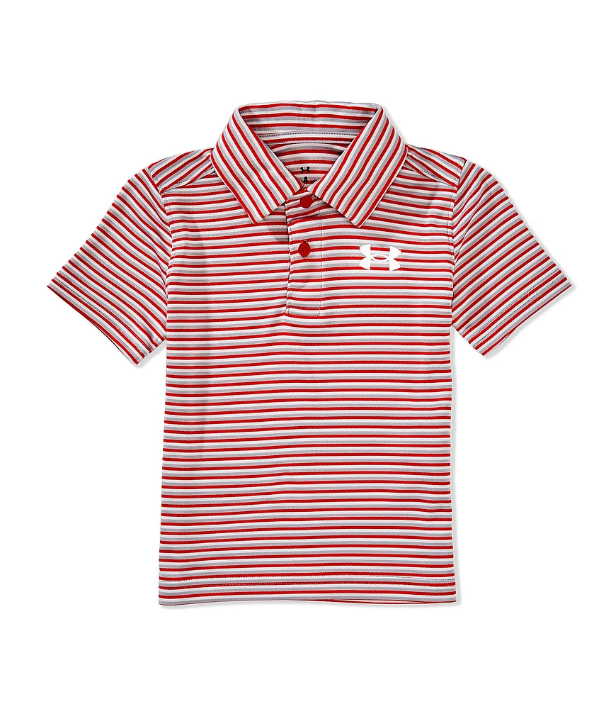 Under Armour Little Boys 4-7 Short Sleeve Matchplay Striped Polo Shirt