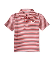 Under Armour Little Boys 4-7 Short Sleeve Matchplay Striped Polo Shirt