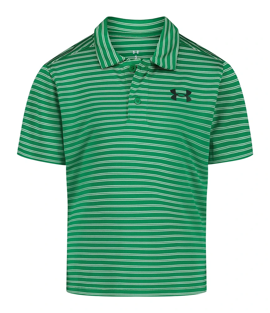 Under Armour Little Boys Short Sleeve Matchplay Striped Polo Shirt