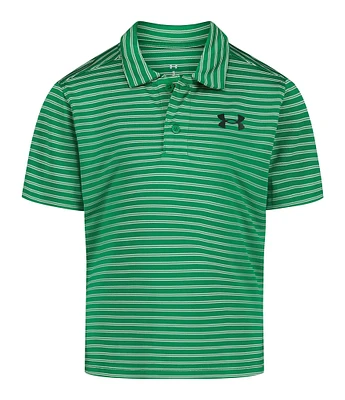Under Armour Little Boys Short Sleeve Matchplay Striped Polo Shirt