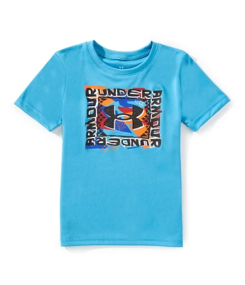 Under Armour Little Boys 4-7 Short Sleeve Speed Tech Sketch Logo T-Shirt