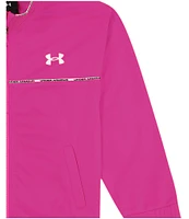 Under Armour Little Girls 2T-6X Micro-Piping Track Jacket and Track Pants Set