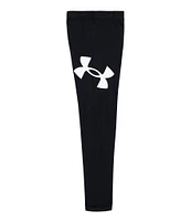 Under Armour Little Girls 2T-6X Long Sleeve Big Icon Logo T-Shirt & Wraparound-Logo Leggings Set