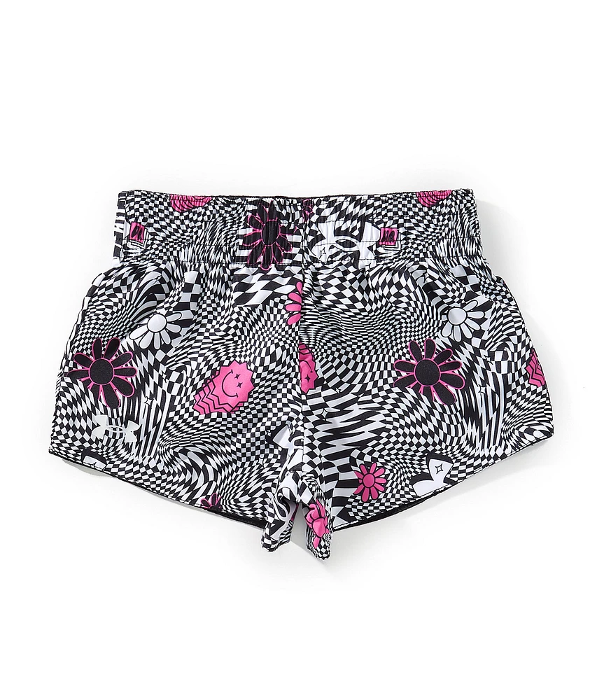 Under Armour Little Girls 2T-6X Printed/Solid Reversible Shorts
