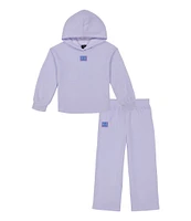 Under Armour Little Girls 2T-6X Rival Fleece Pullover Hoodie & Flare Leg Pants Set