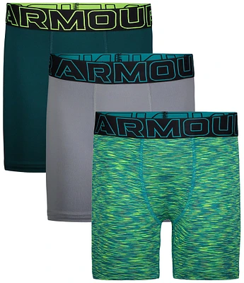 Under Armour Little/Big Boys 4-20 Performance Tech Hydro Print Boxer Brief 3-Pack