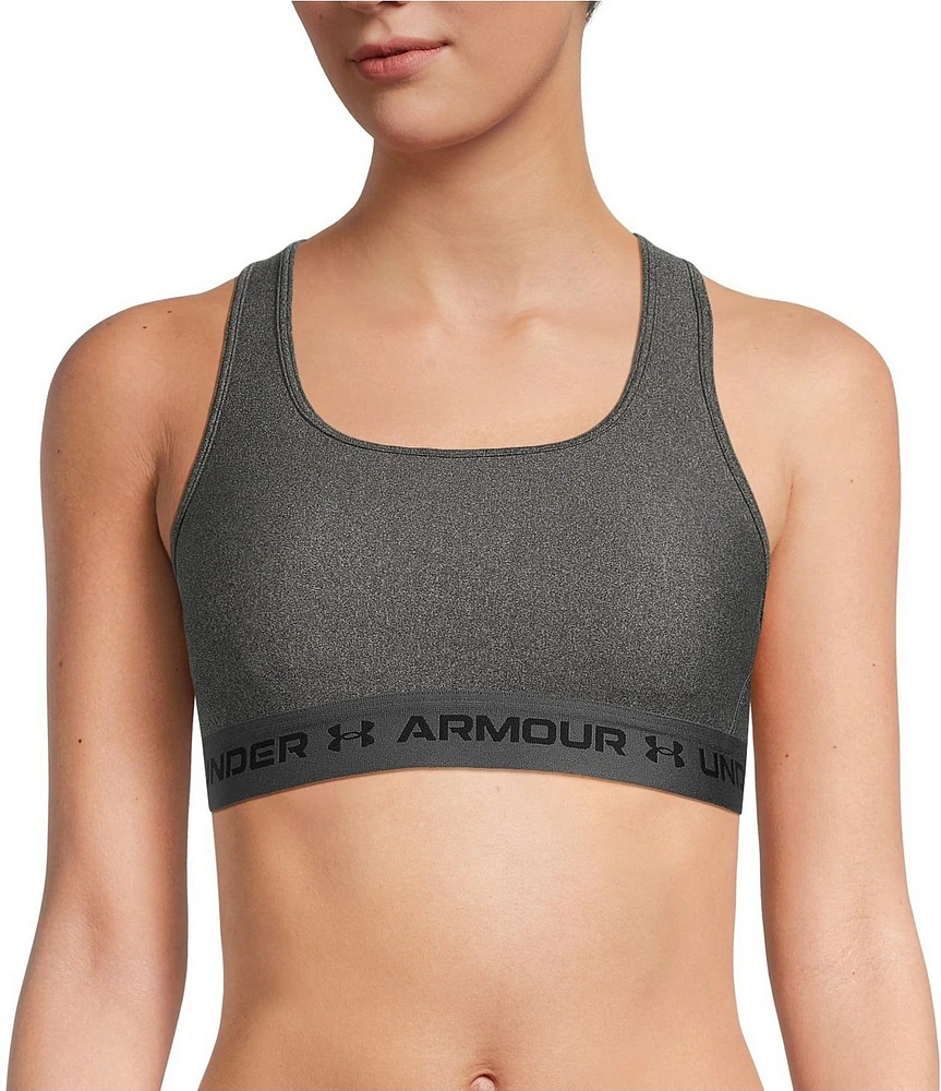 Under Armour Women's Armour® Mid Crossback Heather Scoop Neck Sports Bra