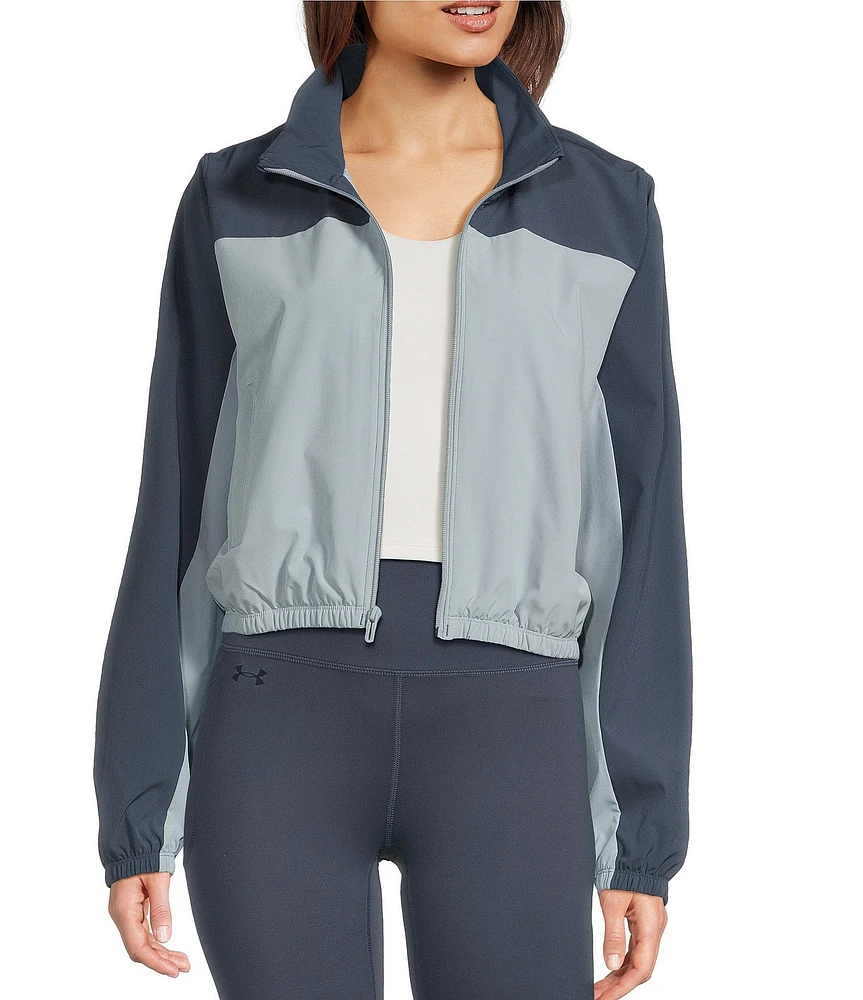 Under Armour Rival Banded Collar Long Sleeve Crop Wind Jacket