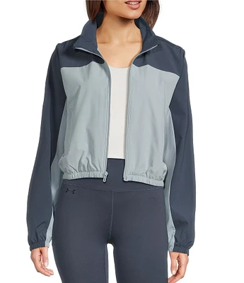 Under Armour Rival Banded Collar Long Sleeve Crop Wind Jacket
