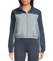 Under Armour Rival Banded Collar Long Sleeve Crop Wind Jacket