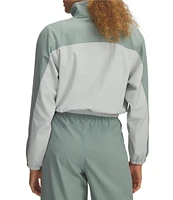 Under Armour Rival Banded Collar Long Sleeve Crop Wind Jacket