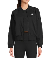 Under Armour Rival Fleece Crew Neck Long Sleeve Bomber Jacket