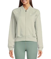 Under Armour Rival Fleece Crew Neck Long Sleeve Bomber Jacket
