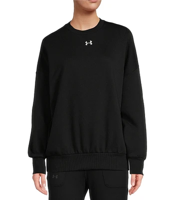 Under Armour Rival Fleece Oversized Crew Neck Pullover