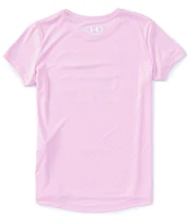 Under Armour Big Girls 7-16 Short-Sleeve Tech™ Block Logo T-Shirt