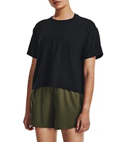 Under Armour Solid 4-Way Stretch Motion Crew Neck Short Sleeve Relaxed Fit Tee