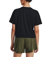 Under Armour Solid 4-Way Stretch Motion Crew Neck Short Sleeve Relaxed Fit Tee