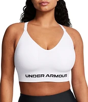 Under Armour Solid 4-Way Stretch Vanish Seamless Scoop Neck Sports Bra