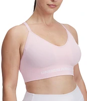 Under Armour Solid 4-Way Stretch Vanish Seamless Scoop Neck Sports Bra
