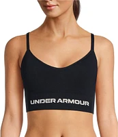 Under Armour Solid 4-Way Stretch Vanish Seamless Scoop Neck Sports Bra