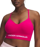 Under Armour Solid 4-Way Stretch Vanish Seamless Scoop Neck Sports Bra