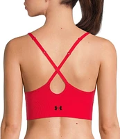 Under Armour Solid 4-Way Stretch Vanish Seamless Scoop Neck Sports Bra